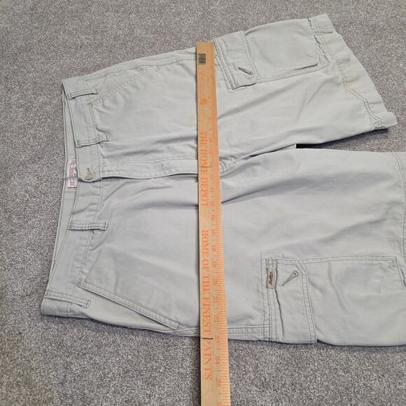 Y2K Relaxed casual Utilitarian Cargo Twill Shorts Levi Strauss Signature sz 36 - Picture 9 of 14